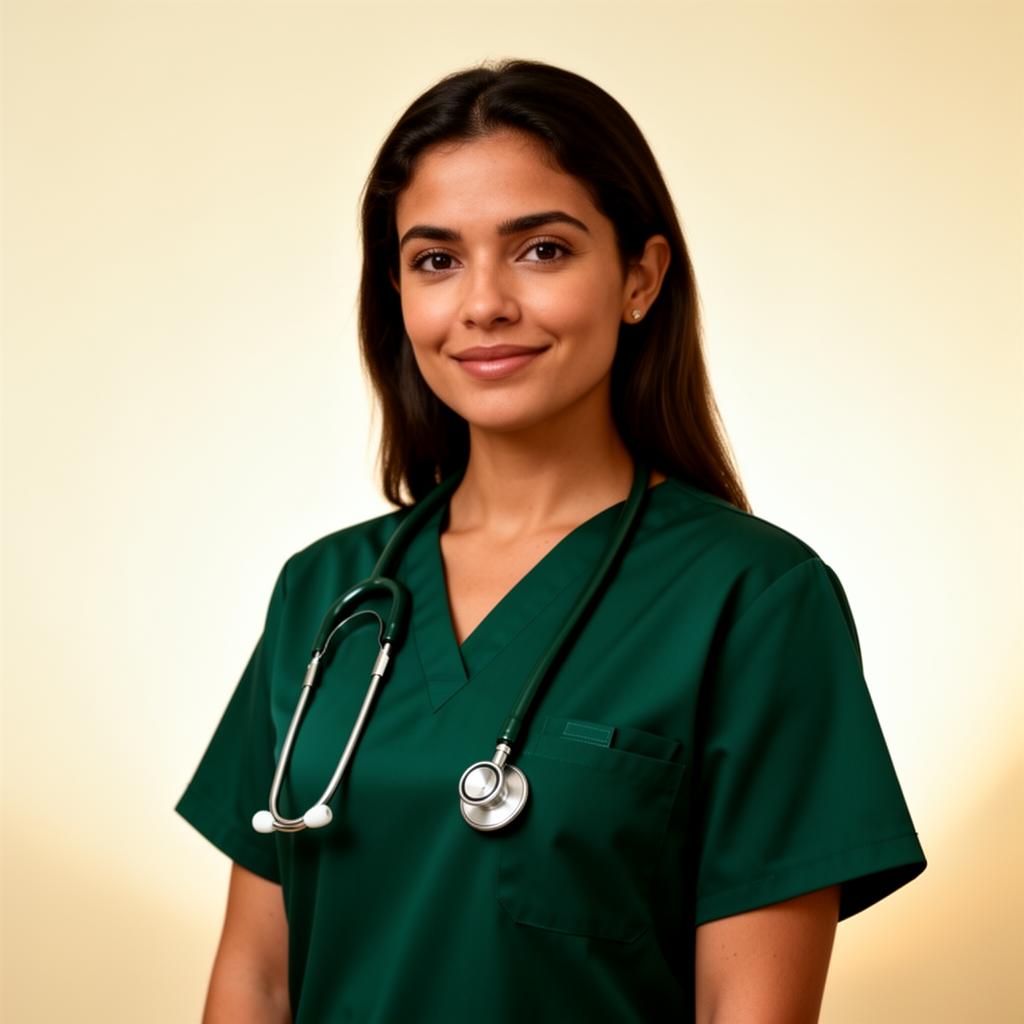 Médica brasileira sorrindo, representando o serviço de atestado online